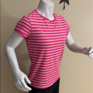 2/$20 Smart Set Red Pink White Stripe Top